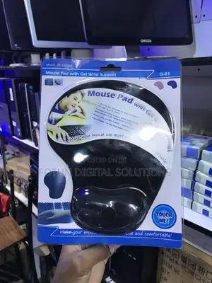 Office Mousepad With Gel Wrist Support - Prevent Carpal Tunnel
