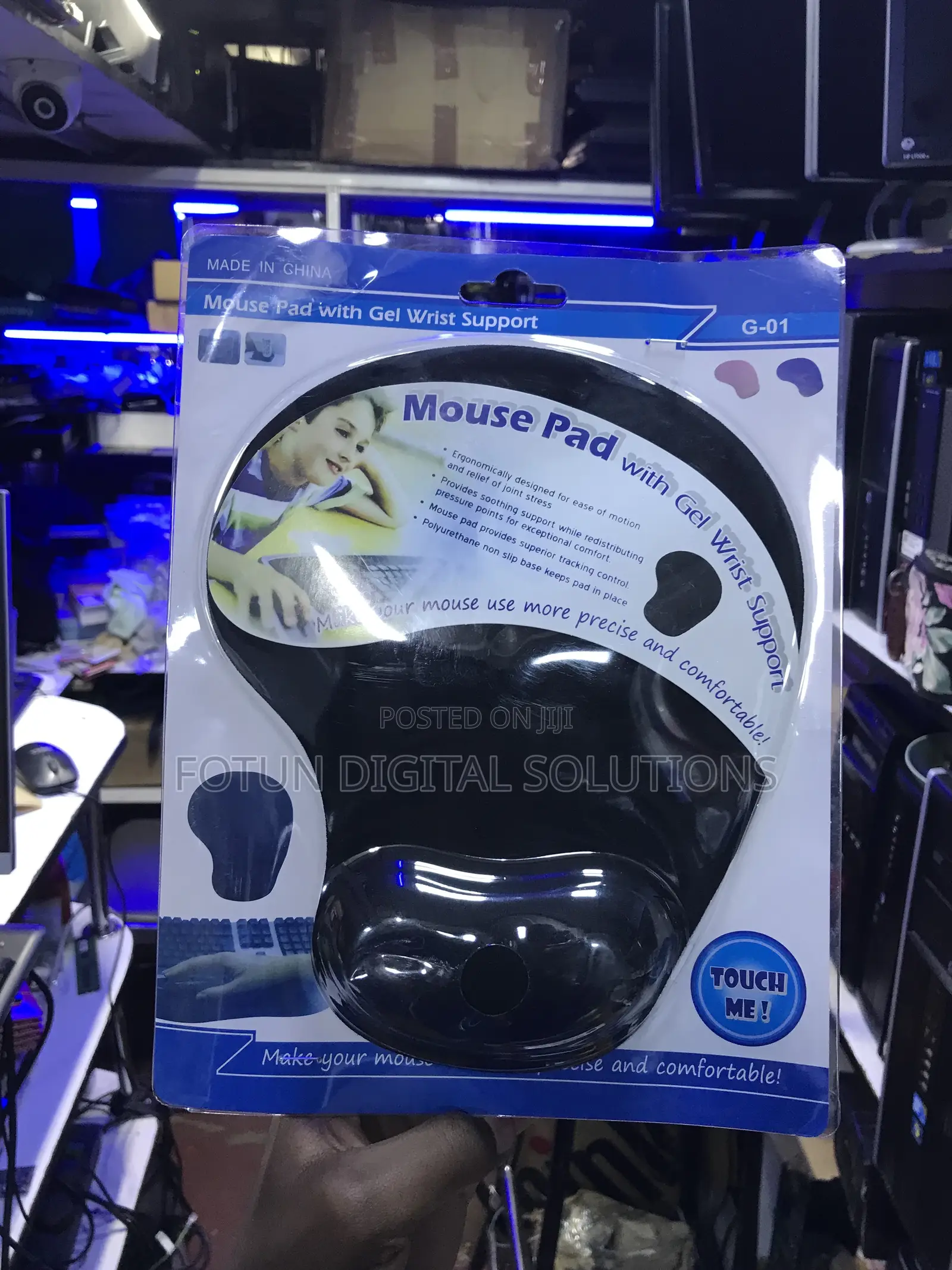 Compact Gel Wrist Support Mousepad - Portable Comfort