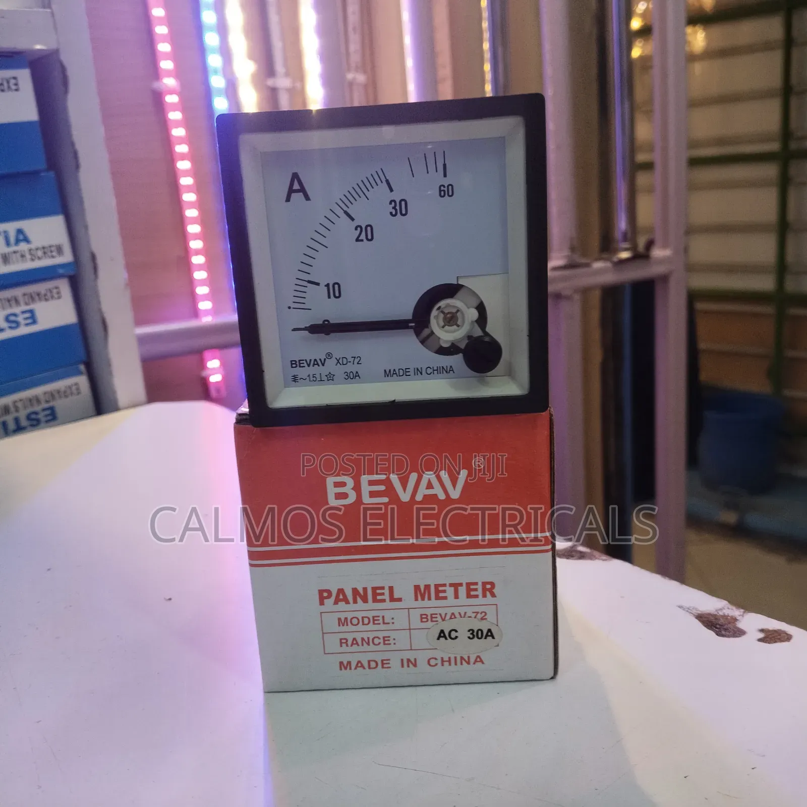 Panel Ammeter 0 to 60,30a