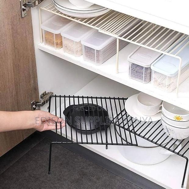 Expandable Shelf Organizer Cupboard Shelf Raiser - thumbnail 2