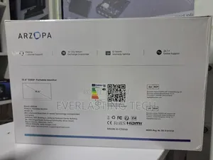 Arzopa Portable Monitor, 15.6'' 1080p FHD Laptop Monitor