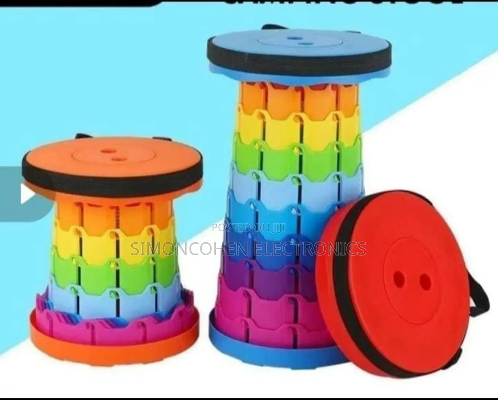Multipurpose Retractable/Portable Rainbow Stool