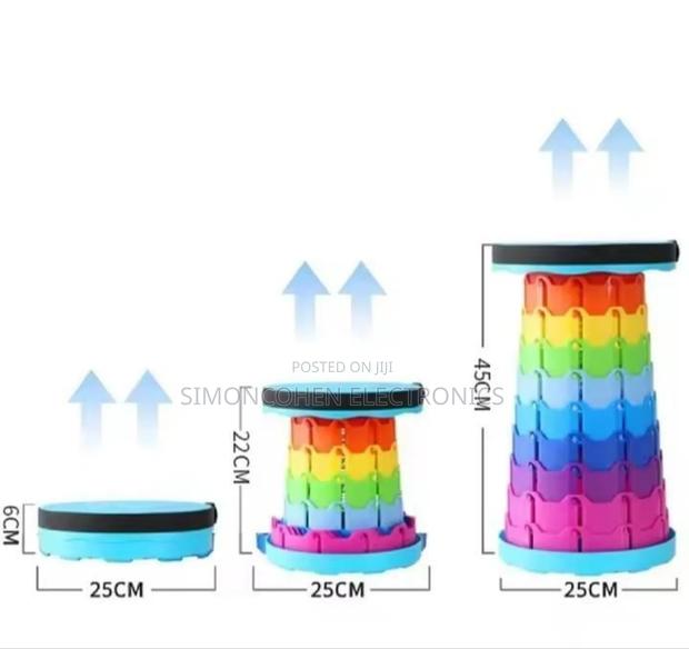 Multipurpose Retractable/Portable Rainbow Stool - thumbnail 2