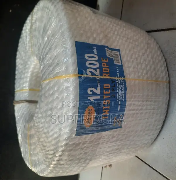 12mm X 200 Meters 3 Ply Polyethylene Twisted Rope -Brush Manufacturers