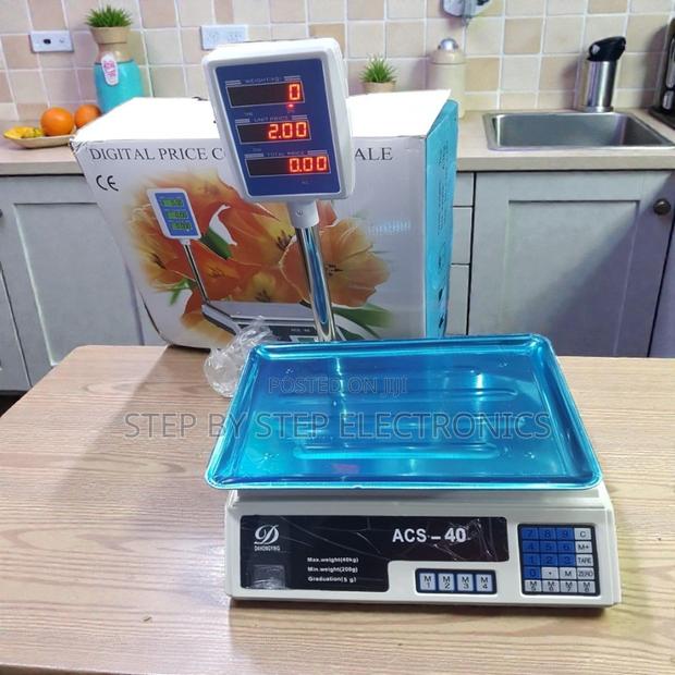 Heavy-Duty Acs 40 40kgs Digital Scale With Price Computing Led Display