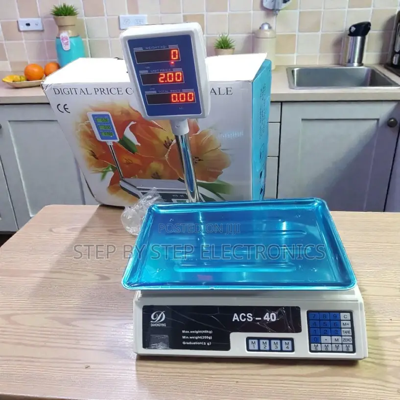 Heavy-Duty Acs 40 40kgs Digital Scale With Price Computing Led Display