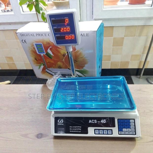 Acs 40 40kgs Digital Price Weight Scale Energy Saving Led Display