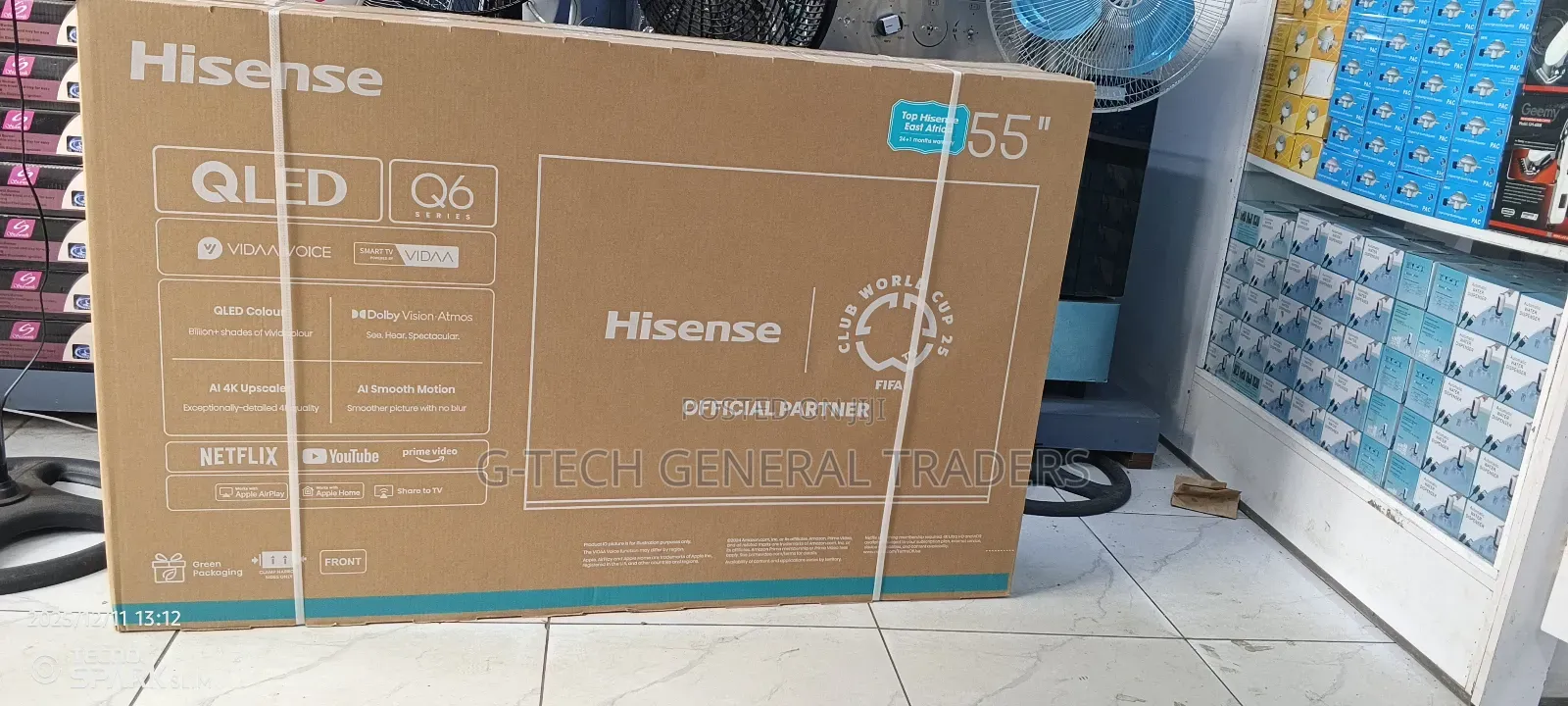 Hisense 55inch Qled Q6 Smart Tv, Youtube,Netflix With Voice Control