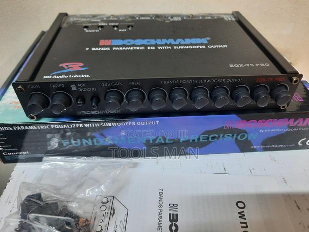 Boschmann Heavy-Duty Car Eqx-75pro 7 Band Equalizer.Gm Gunmetal Line