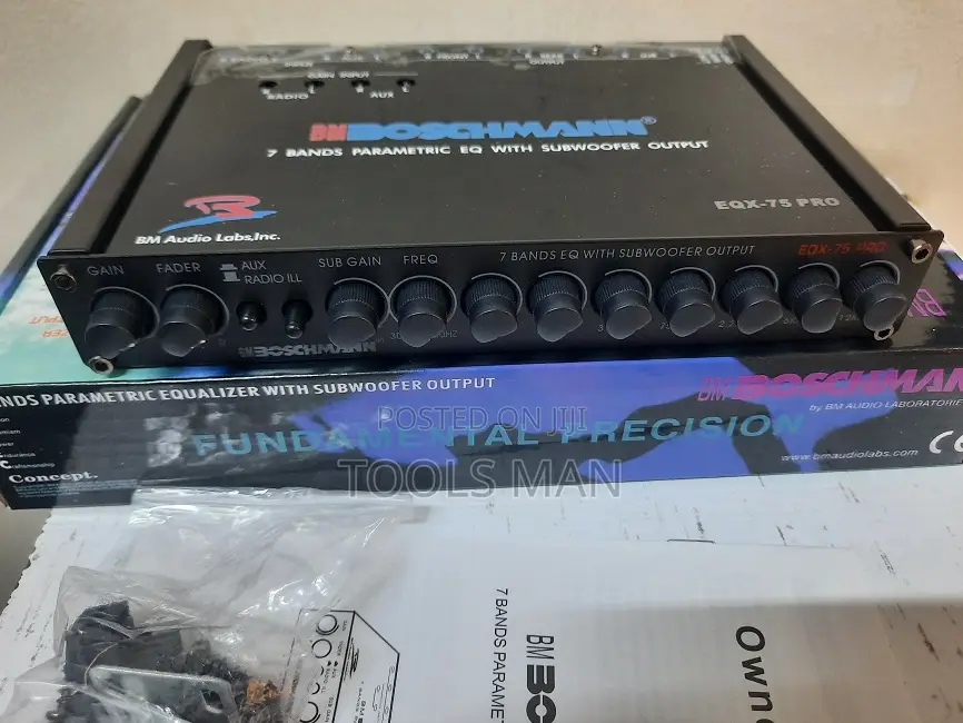 Boschmann Heavy-Duty Car Eqx-75pro 7 Band Equalizer.Gm Gunmetal Line