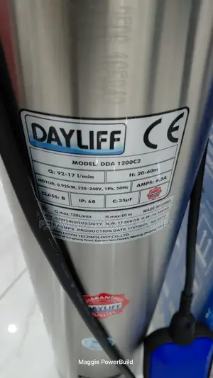 Dayliff Dda1200c2 Submersible Well Pump