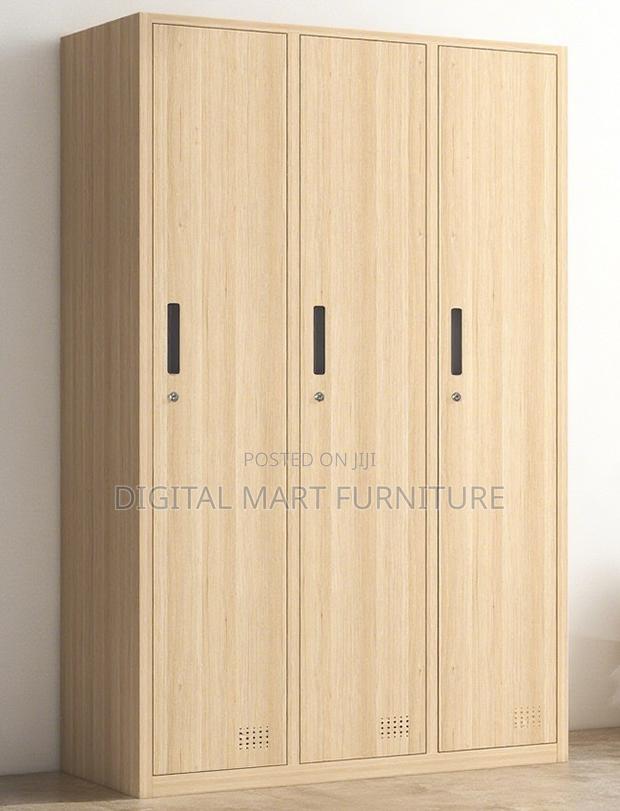 Three-Door Veneered Wood Cabinet - thumbnail 6