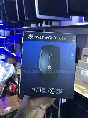 Hp X500 Durable Wired Mouse - Spill-Resistant Built to Last