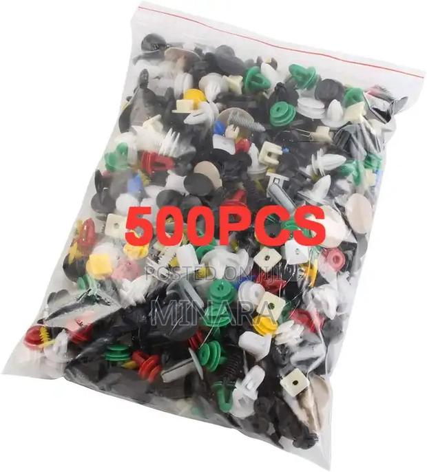 500 Pcs, Auto Body Clips, Mixed Trim Retainer Clip, Plastic Car Rivets
