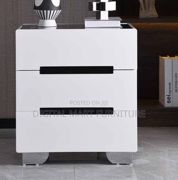 White Two-Tier Bedside Cabinet - thumbnail 8