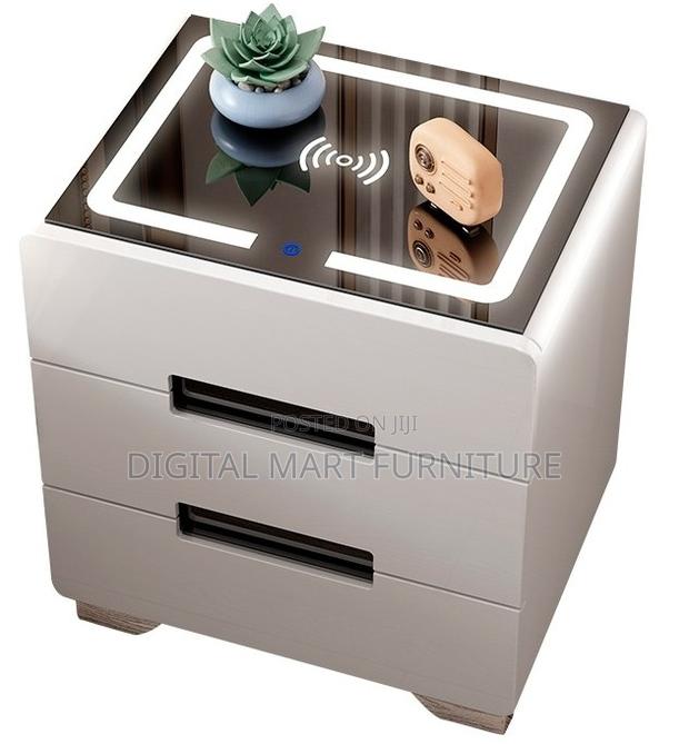 White Two-Tier Bedside Cabinet - thumbnail 7