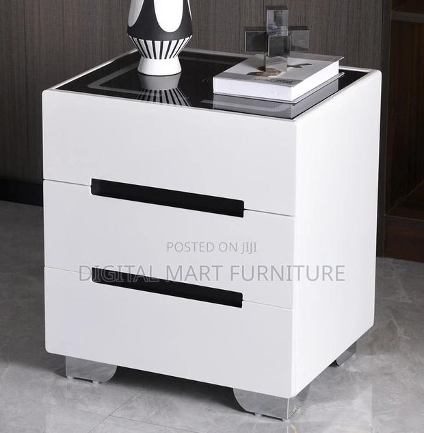 White Two-Tier Bedside Cabinet - thumbnail 11