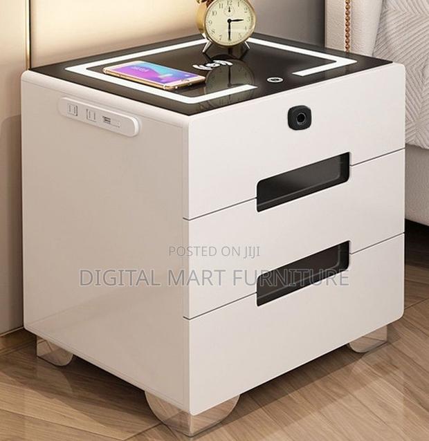 White Two-Tier Bedside Cabinet - thumbnail 13