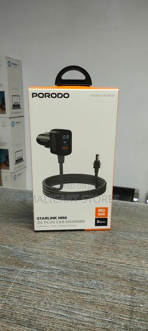 Porodo Starlink Mini Dc Plug Car Charger - Gray - thumbnail 2