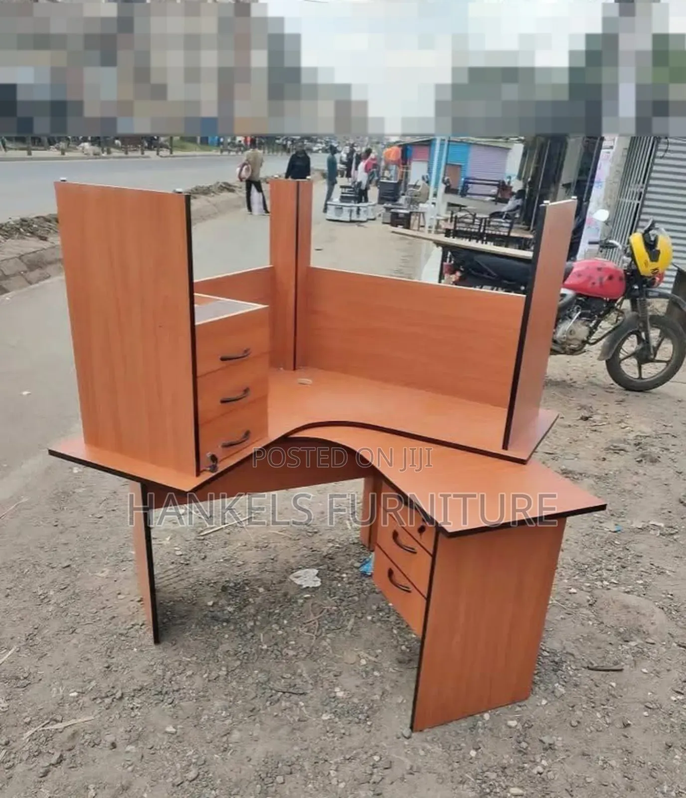 Compact L-Shape Desk – Perfect for Home or Office