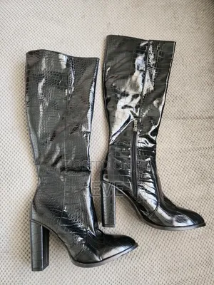 Black Knee High Boots