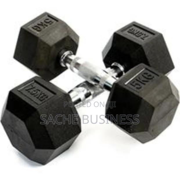5 Kg Hexagonal Dumbells - main view
