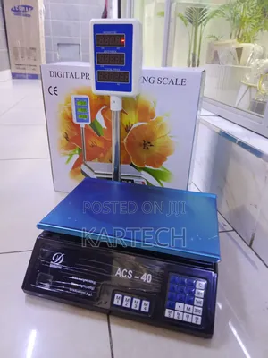 Acs 40kg Electronic Digital Weighing Scale With Price Calculator