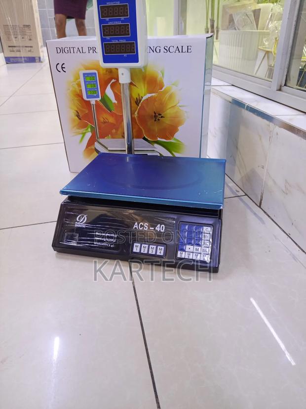 Acs 40kg Digital Weighing Scale With Price Calculator - main view