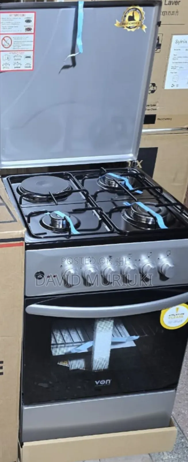 50×50 Von 3+1 Standing Cooker
