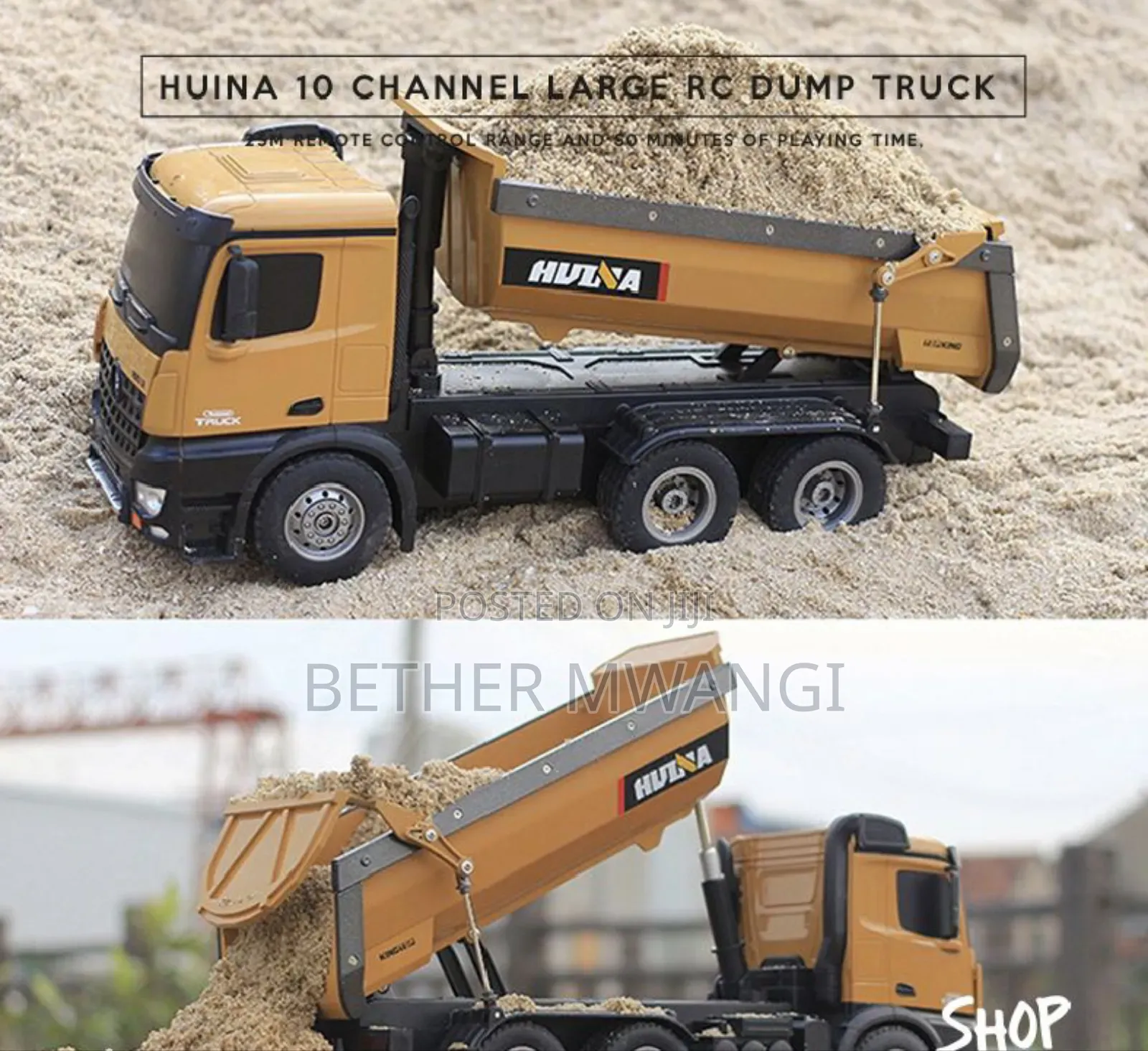 Huina 1580-xx- Large Rc Dump Truck In Kenya