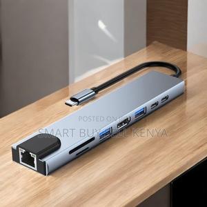 8-in-1 Usb Type-C Hub Dock Adapter With 1080p Hd, Ethernet Usb Ports - thumbnail 2