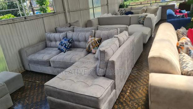 Light Gray 6 Seaters L Shape - thumbnail 2