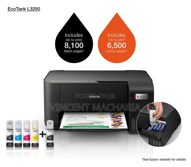 Epson Ecotank L3250 A4 Wi-Fi All-in-One Ink Tank Printer