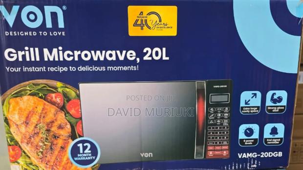 Von Microwave 20l Digital Microwavewith Grill