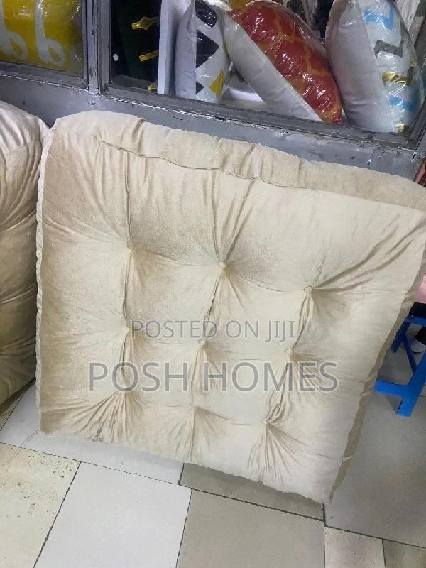 Cream Square Floor Pillows