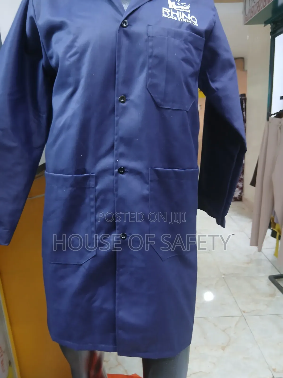Unified Look Twill Dust Coats in Navy Blue