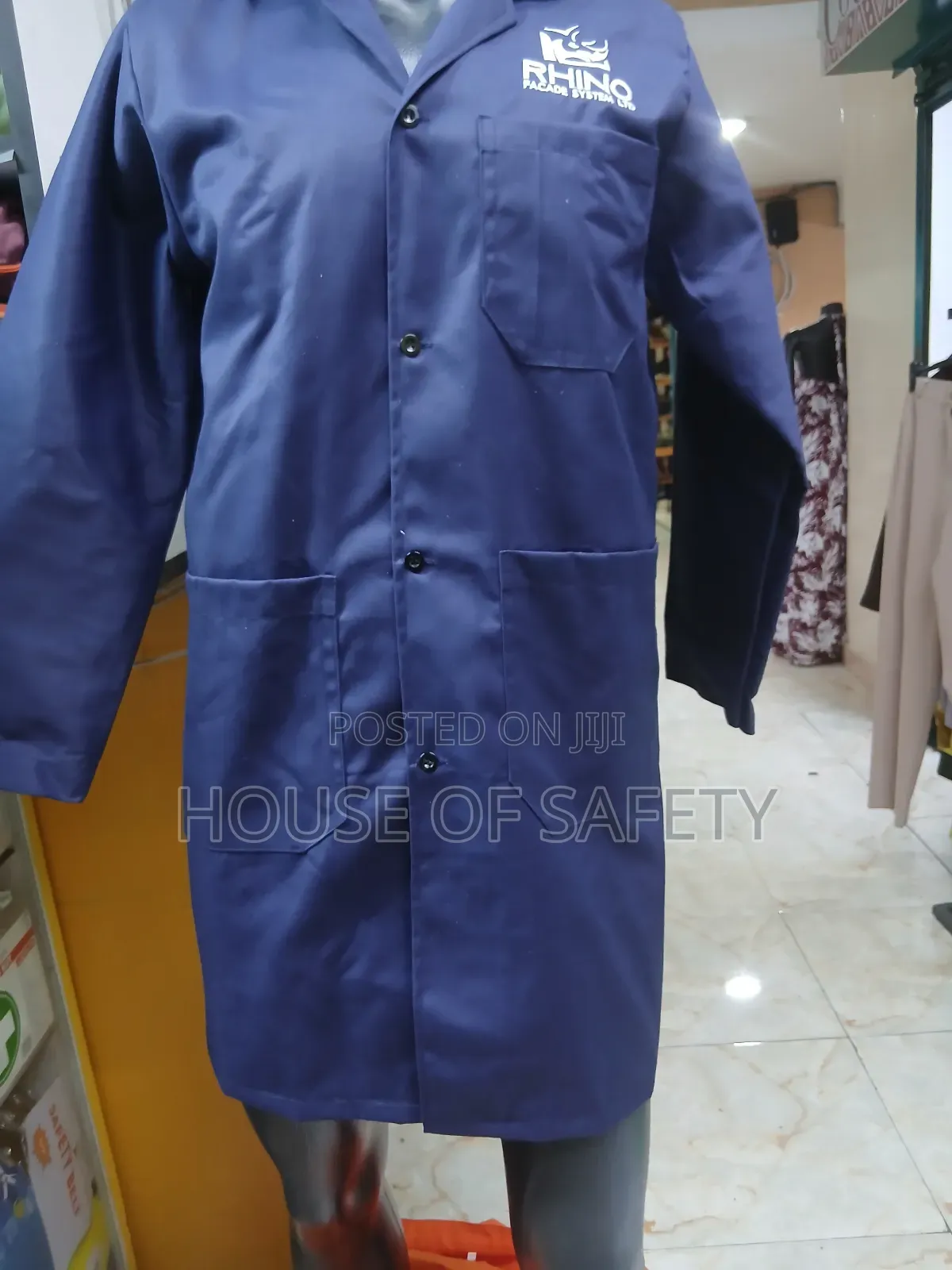 Unified Look Twill Dust Coats in Navy Blue