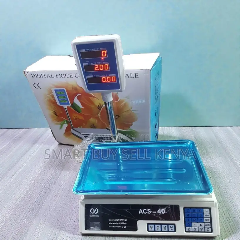 Acs 40 Digital Weighing and Price Computing 40kgs Led Rechargeable