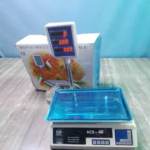 Acs 40 40kgs Digital Scale With Price Computing Led Display Battery