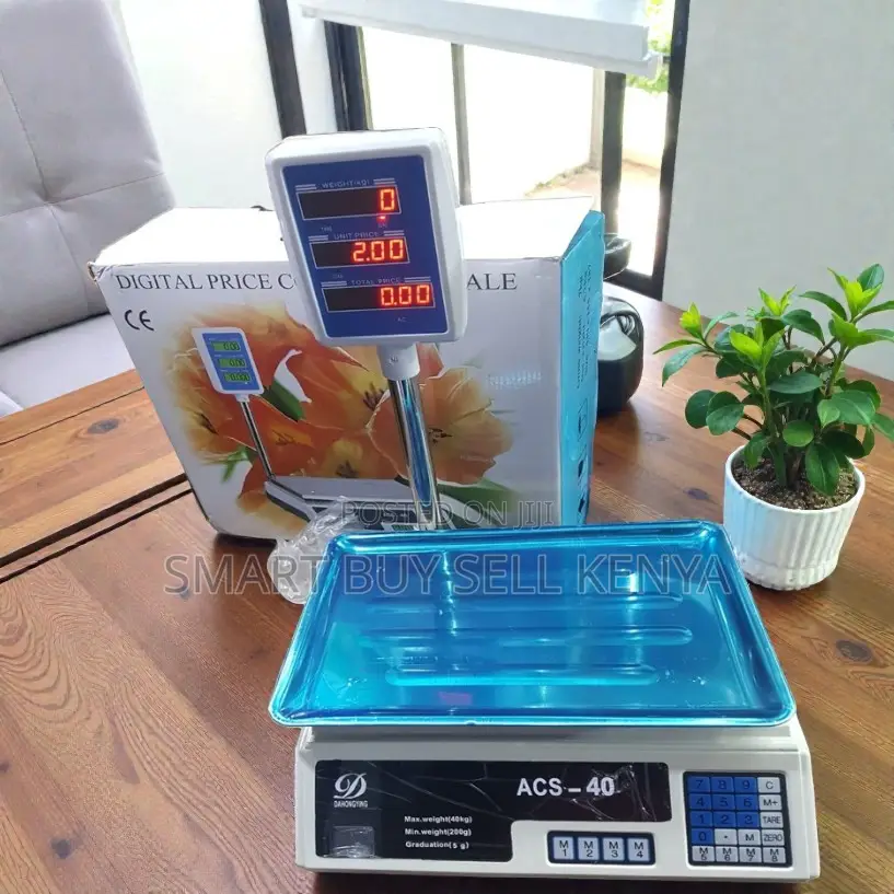 Acs 40 Weight and Price Computing 40kgs Digital Led Rechargeable