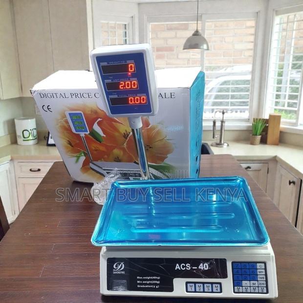 Acs 40 40kgs Digital Weight Scale With Led Display and Battery