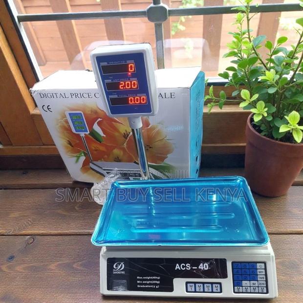 Acs 40 Electronic 40kgs Price Computing Scale Led Rechargeable