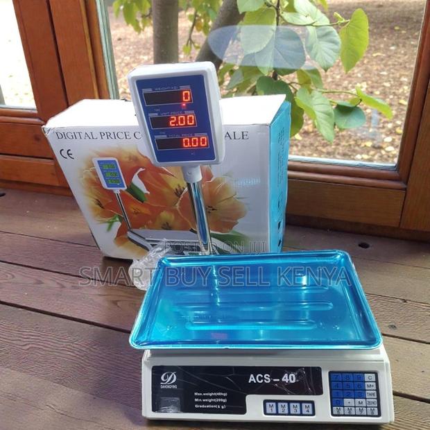 Acs 40 Digital Rechargeable 40kgs Price Computing Led Scale - main view