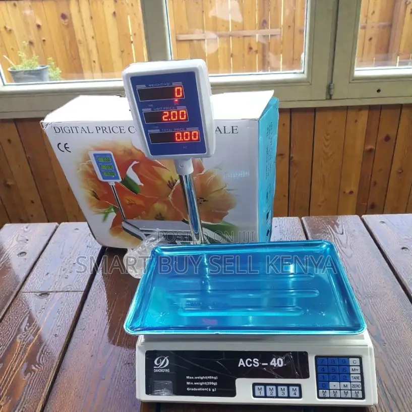 Acs 40 Digital 40kgs Led Weight and Price Computing Scale