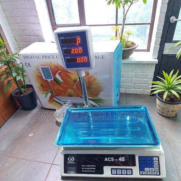 Acs 40 40kgs Digital Computing Scale With Led Display High Quality