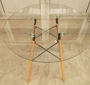 Home Table;Sleek Tempered Glass Coffee Table for Dining Coffee Shops