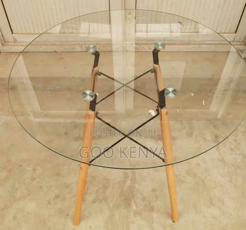 Home Table;Sleek Tempered Glass Coffee Table for Dining Coffee Shops
