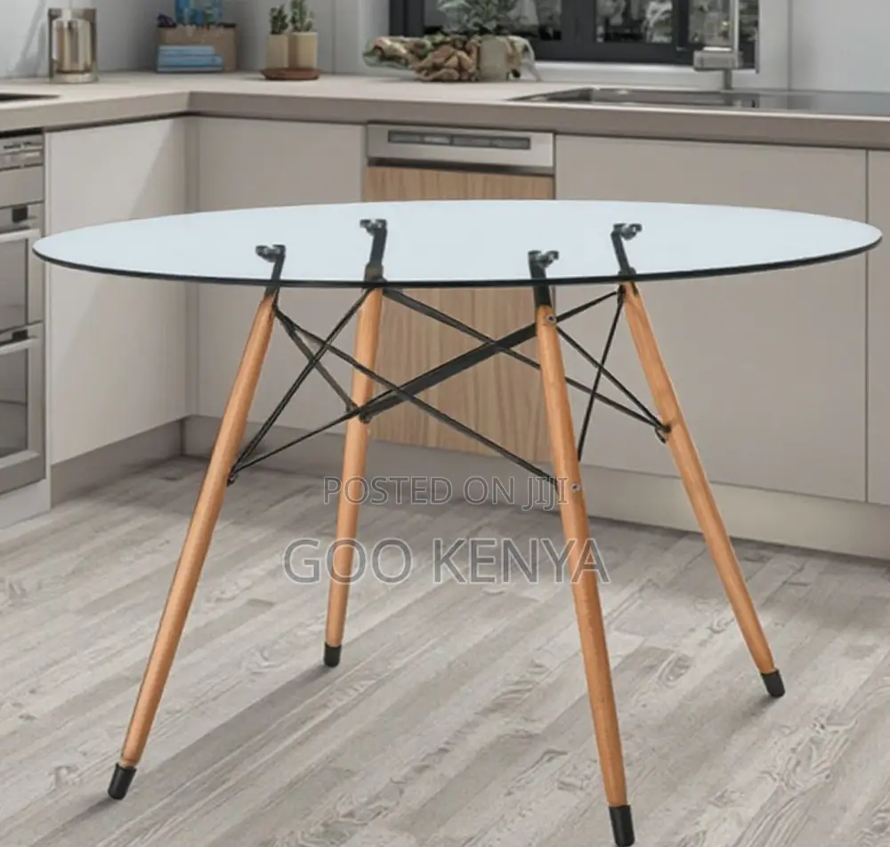 Home Table;Sleek Tempered Glass Coffee Table for Dining Coffee Shops