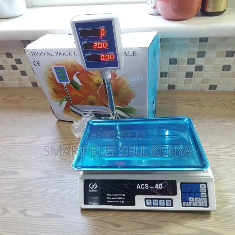 Acs 40 Upto 40kgs Electronic Price Scale Durable Quality Led Display