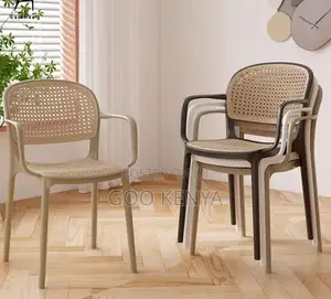 Home Chair; Outdoor Patio Plastic Armchair – Stackable Portable